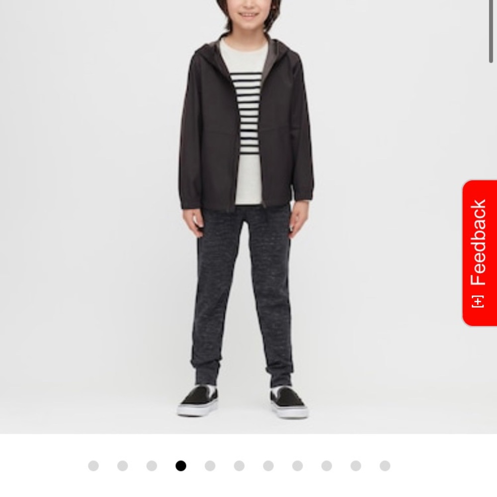 Uniqlo black rain jacket